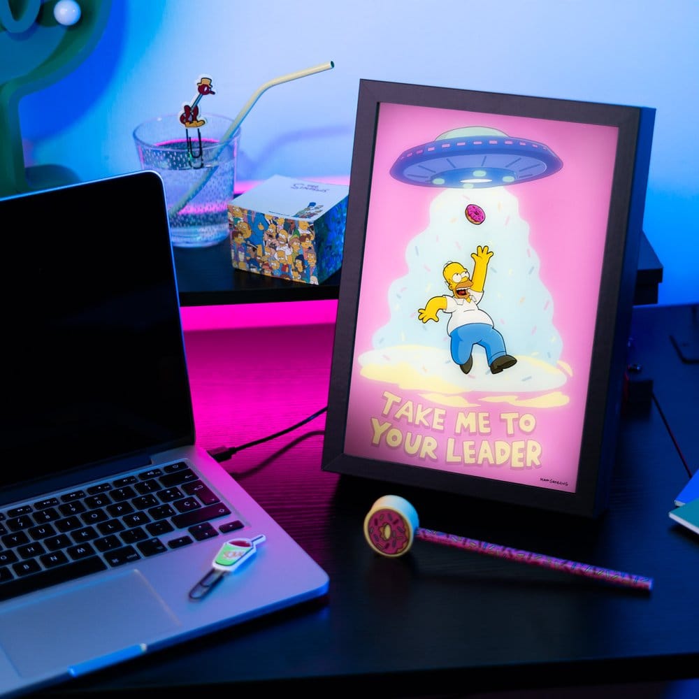 Les Simpson Poster LED Encadré 20 x 28 cm