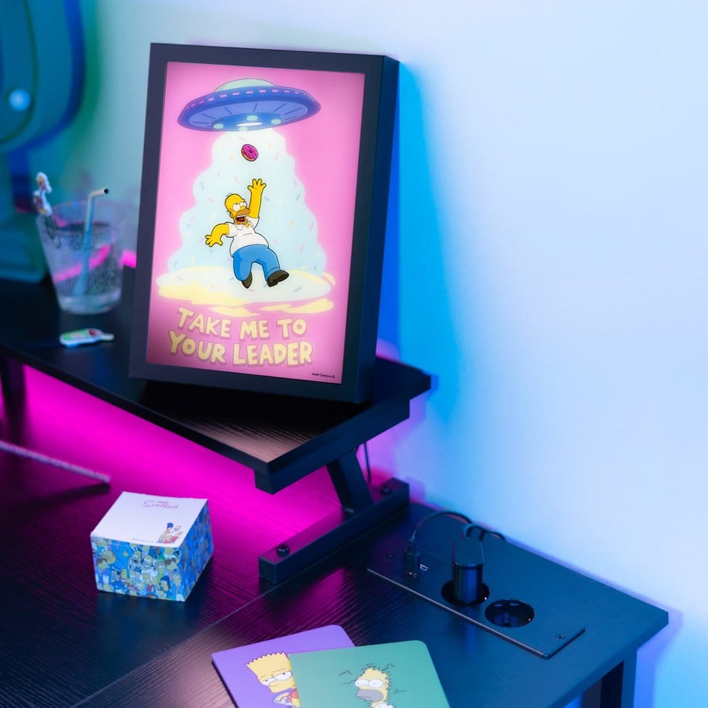 Les Simpson Poster LED Encadré 20 x 28 cm