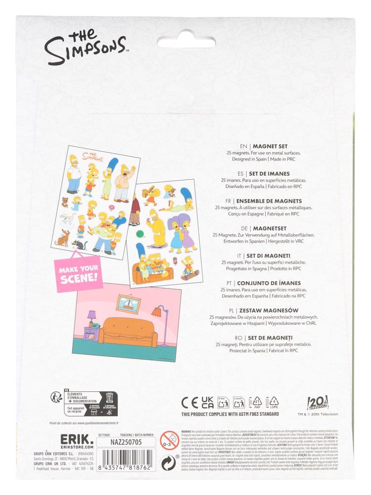 Les Simpson Set d'Aimants Figurines Famille