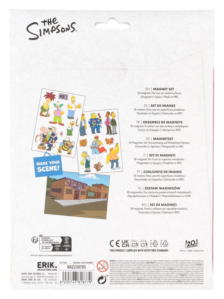 Les Simpson Set d'Aimants Figurines Citoyens