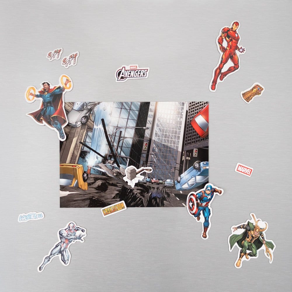 Marvel set d'aimants découpés Avengers