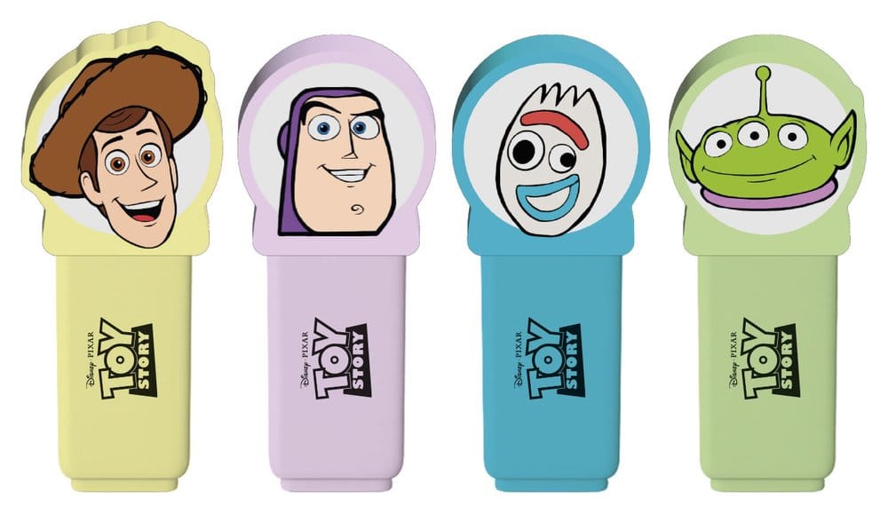 Toy Story Surligneurs avec Toppers Set de 4