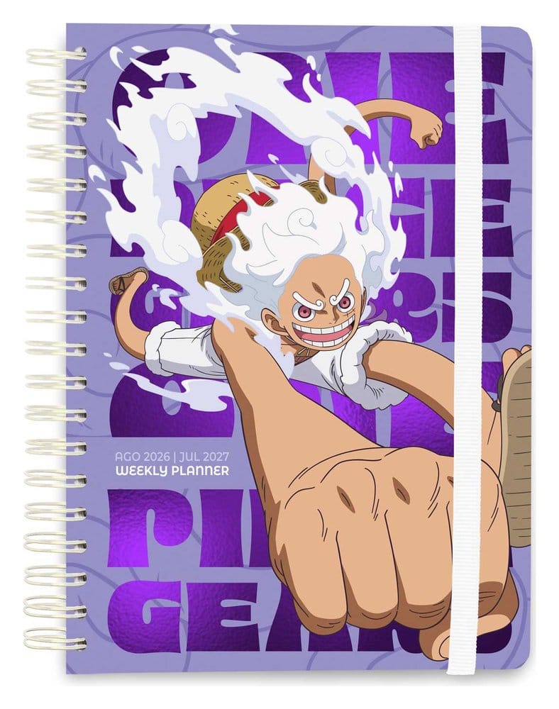 One Piece agenda scolaire hebdomadaire  2026/2027 Gear 5 A5