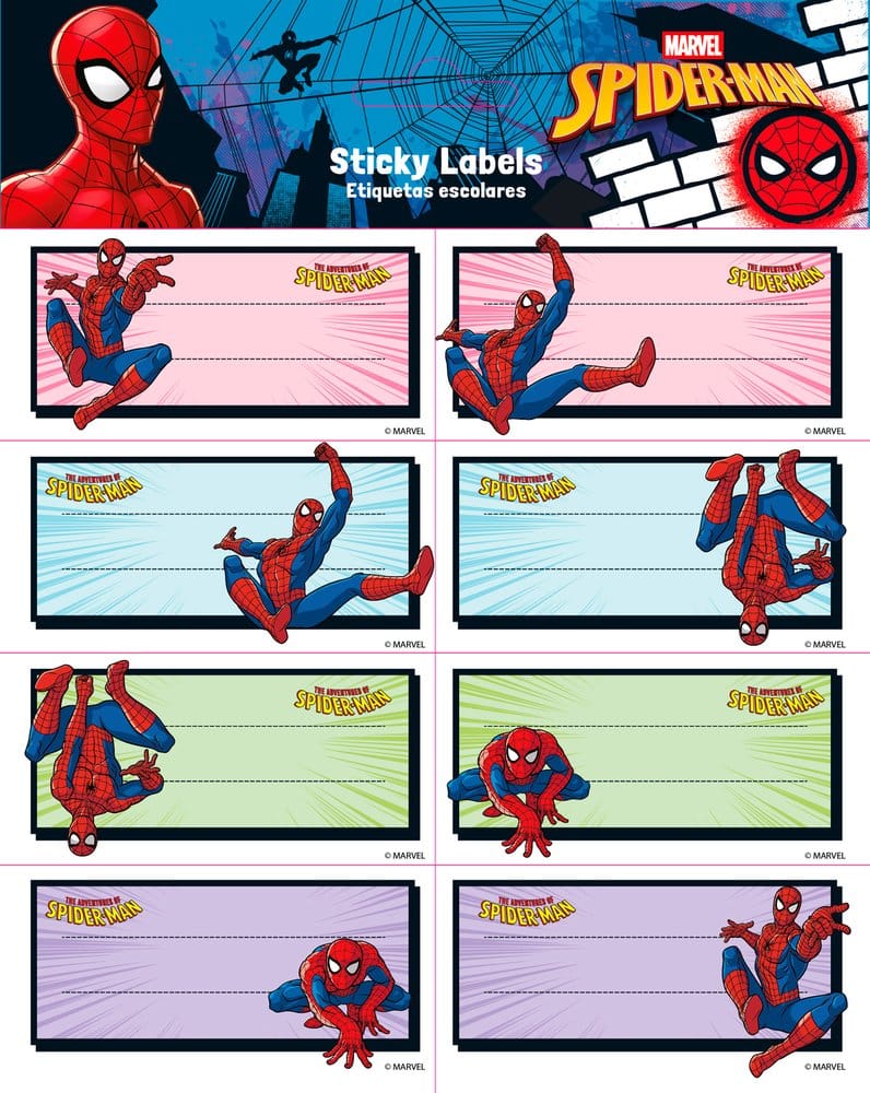 Spider-Man étiquettes auto-adhésives