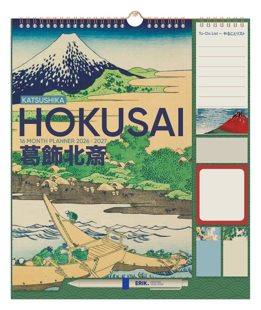 Hokusai agenda 2026/27 30 x 34 cm