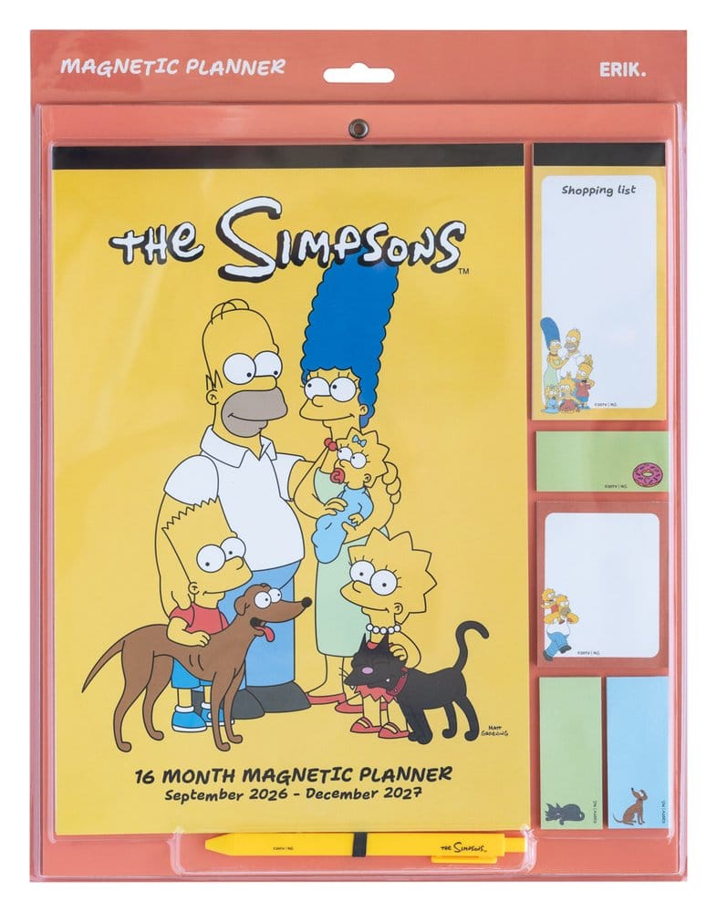 The Simpsons agenda magnétique 2026/27 30 x 35 cm