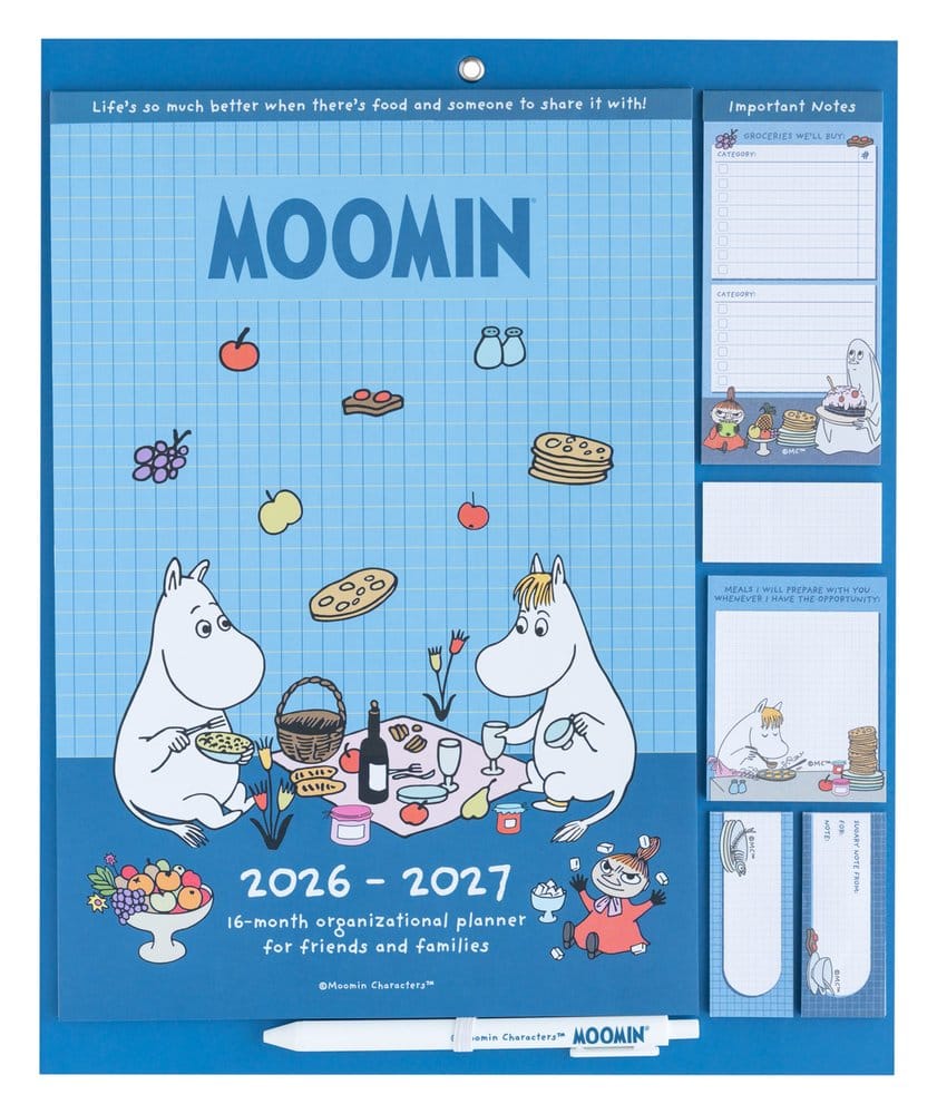 Moomin agenda magnétique 2026/27 30 x 35 cm