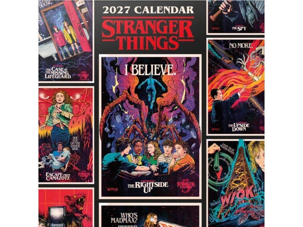 Stranger Things Calendrier mural 2027 30 x 30 cm