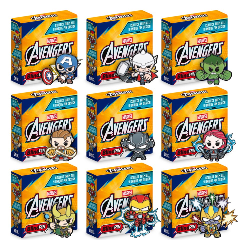 Les Avengers Pin's Série 1 Display (24)