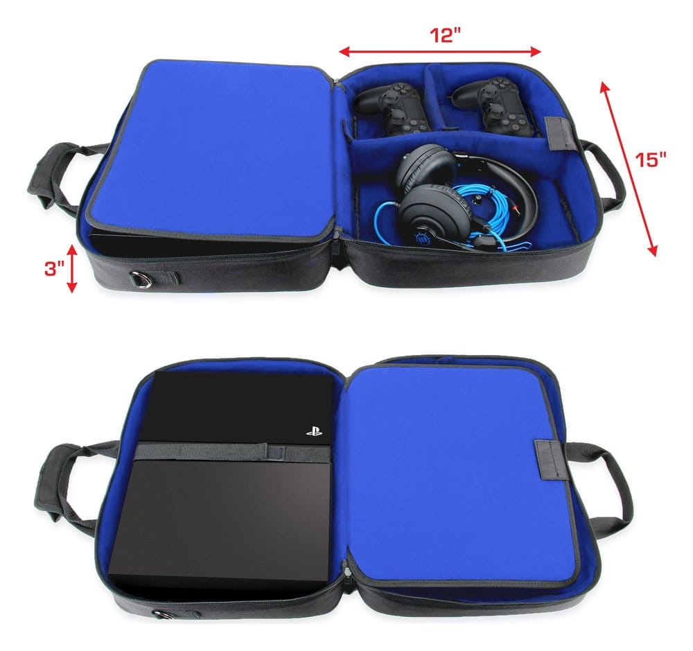 Enhance USA Gear S13 Console Gaming PlayStation Sac Bleu