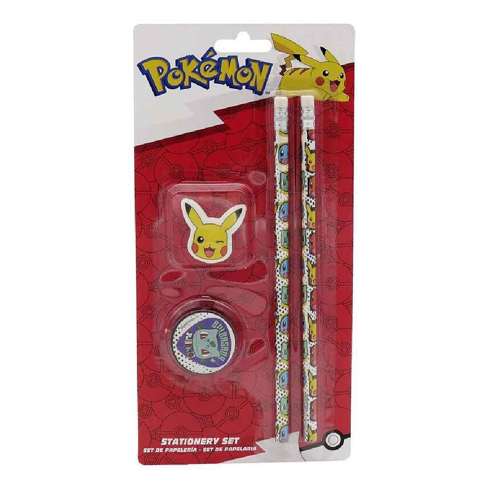 Pokémon - Set de 4 pièces de papeterie "Pokémon de départ"