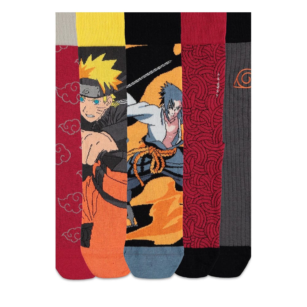 Naruto Shippuden pack 5 paires de chaussettes 39-42