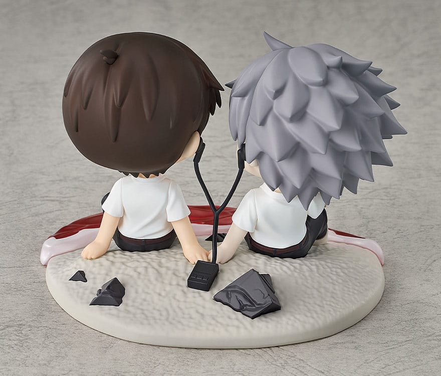 Rebuild of Evangelion figurine Chibi Shinji Ikari & Kaworu Nagisa 8 cm