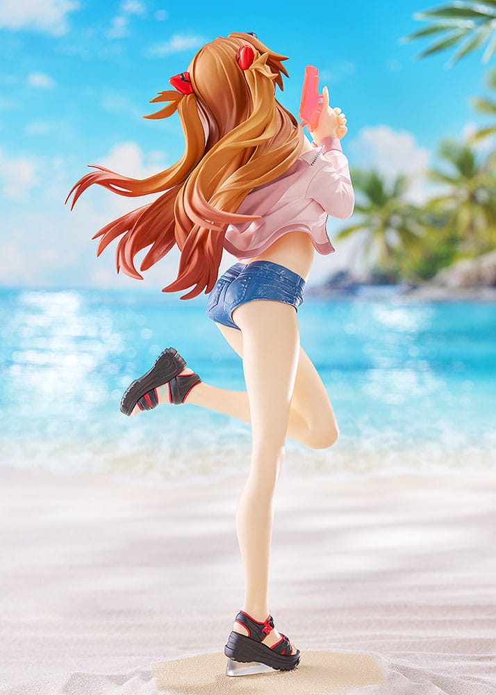Rebuild of Evangelion statuette PVC Pop Up Parade L Beach Queens: Asuka Shikinami Langley 22 cm
