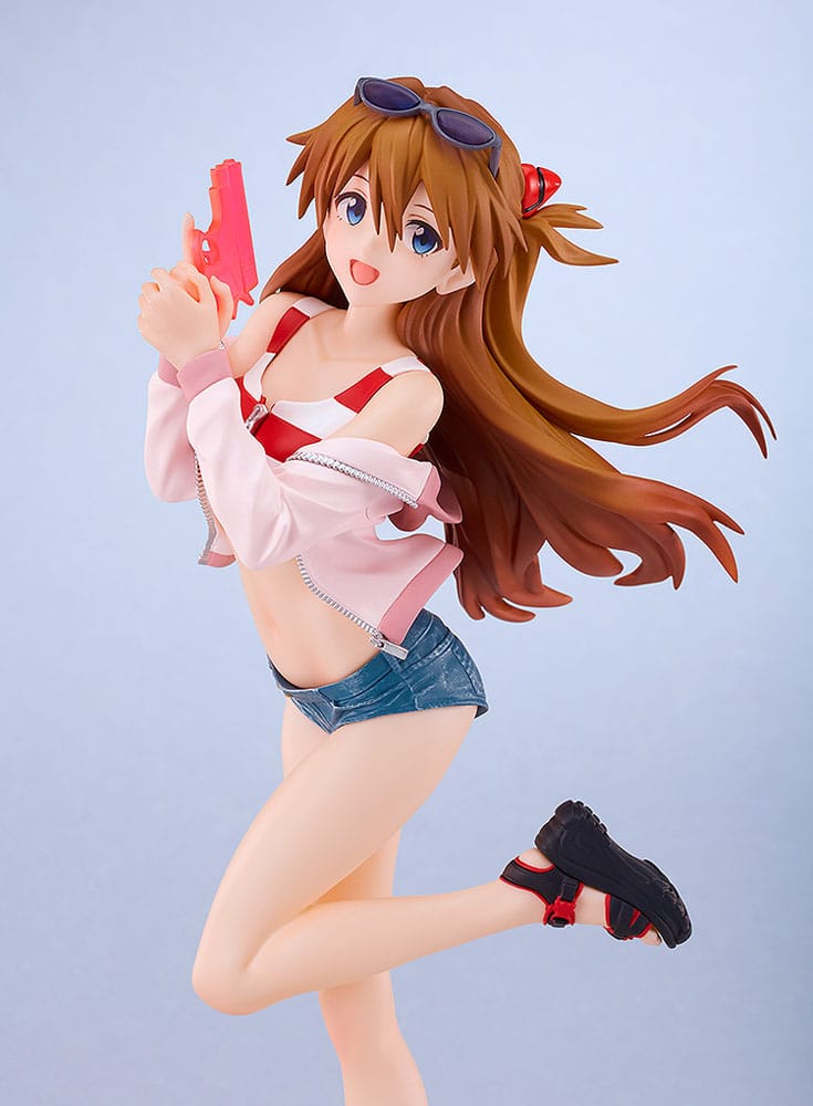 Rebuild of Evangelion statuette PVC Pop Up Parade L Beach Queens: Asuka Shikinami Langley 22 cm