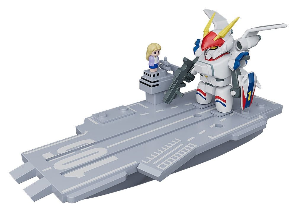 Metal Armor Dragonar Brickroid figurine Dragonar-1 (Opening Ver.) & Carrier Set 5 cm