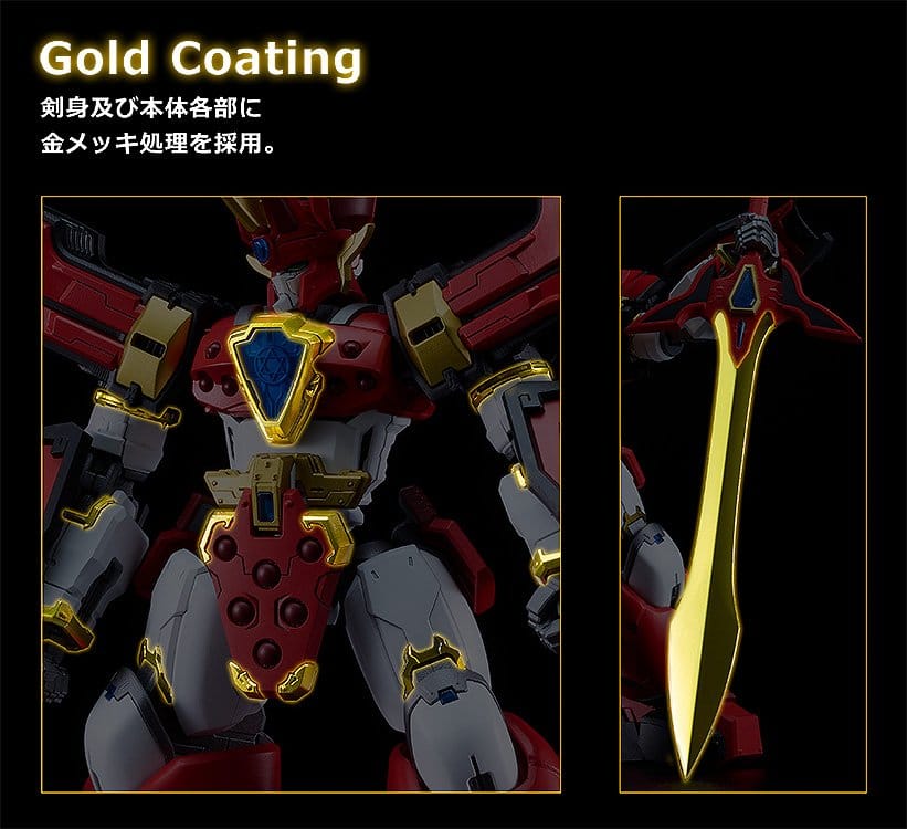 Mado King Granzort Plastic Model Kit Moderoid King's Style Granzort Gold Edition 19 cm