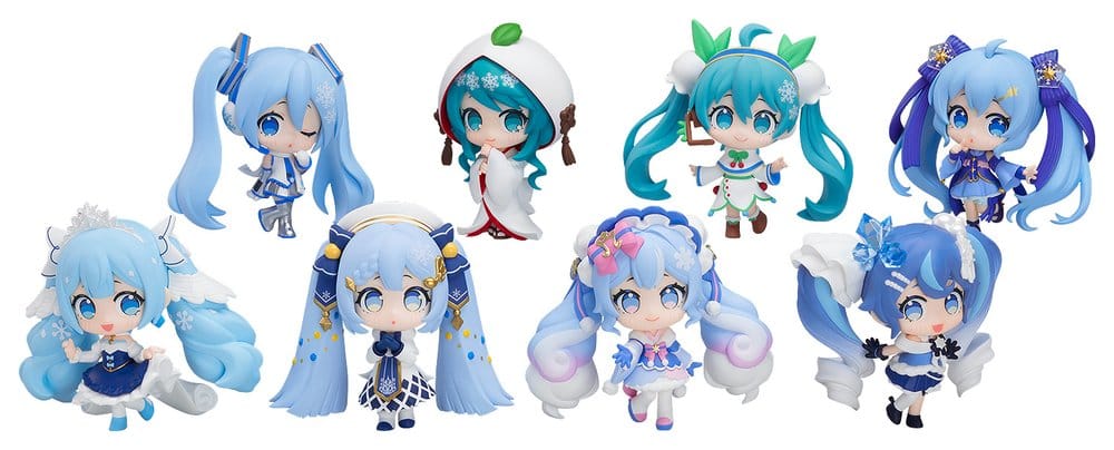 Character Vocal Series 01: Hatsune Miku assortiment Blind Box figurines mini Snow Miku All Stars Figure Collection Vol. 2 8 cm (8)