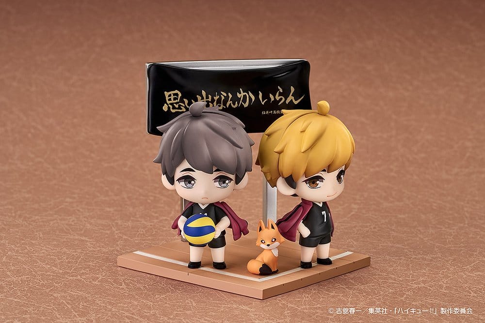 Haikyu!! Qset+ pack 2 figurines mini Atsumu Miya & Osamu Miya 8 cm