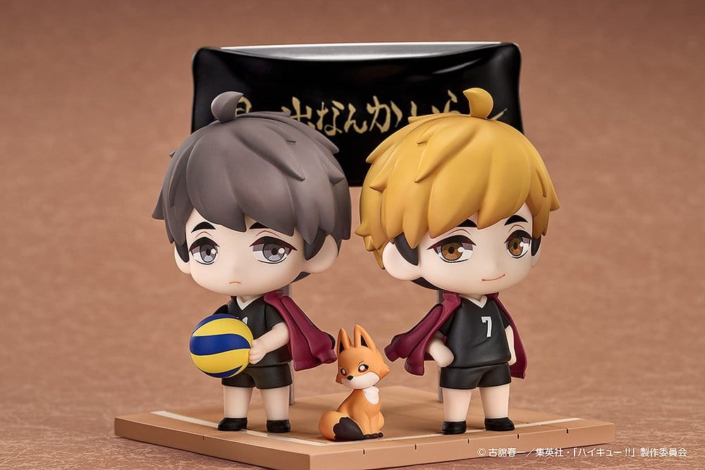 Haikyu!! Qset+ pack 2 figurines mini Atsumu Miya & Osamu Miya 8 cm
