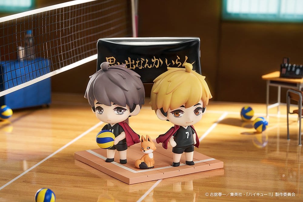 Haikyu!! Qset+ pack 2 figurines mini Atsumu Miya & Osamu Miya 8 cm