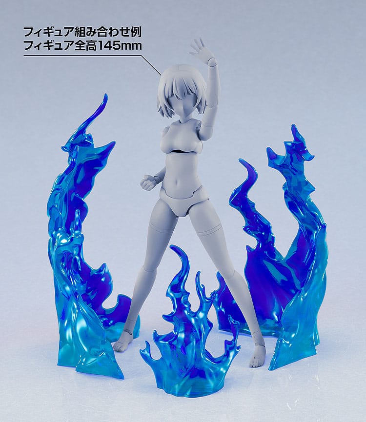 Original Character accessoires pour figurines The Simple Effect Flames: Blue