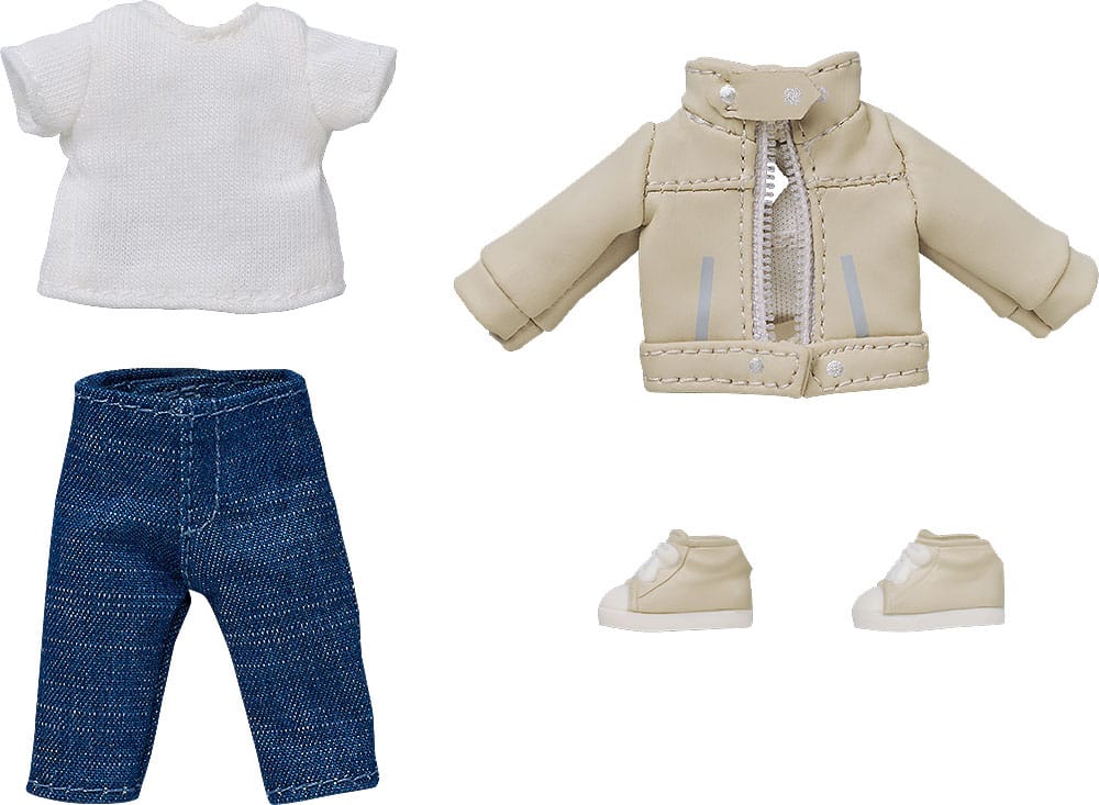 Nendoroid Doll accessoires pour figurines Outfit Set Leather Jacket (Ivory)