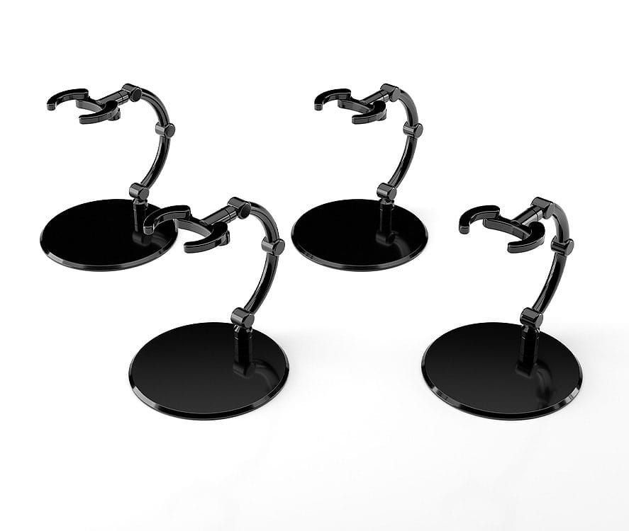 The Simple Stand Mini Nendoroid More pack 4 socles pour mini figurines mini Black