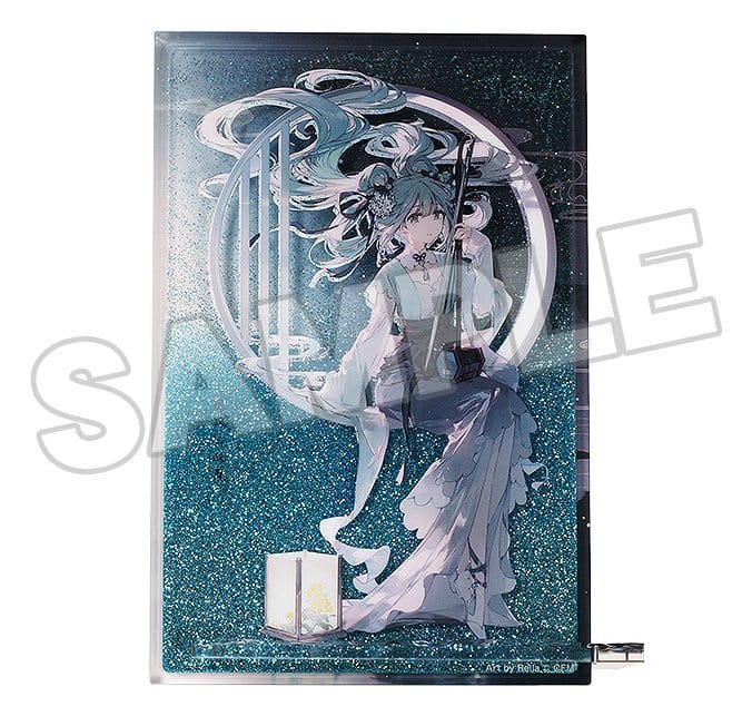 Character Vocal Series 01: Hatsune Miku Bloc acrylique Glitter Hatsune Miku Han Gong Qiu Yue Ver. 15 cm