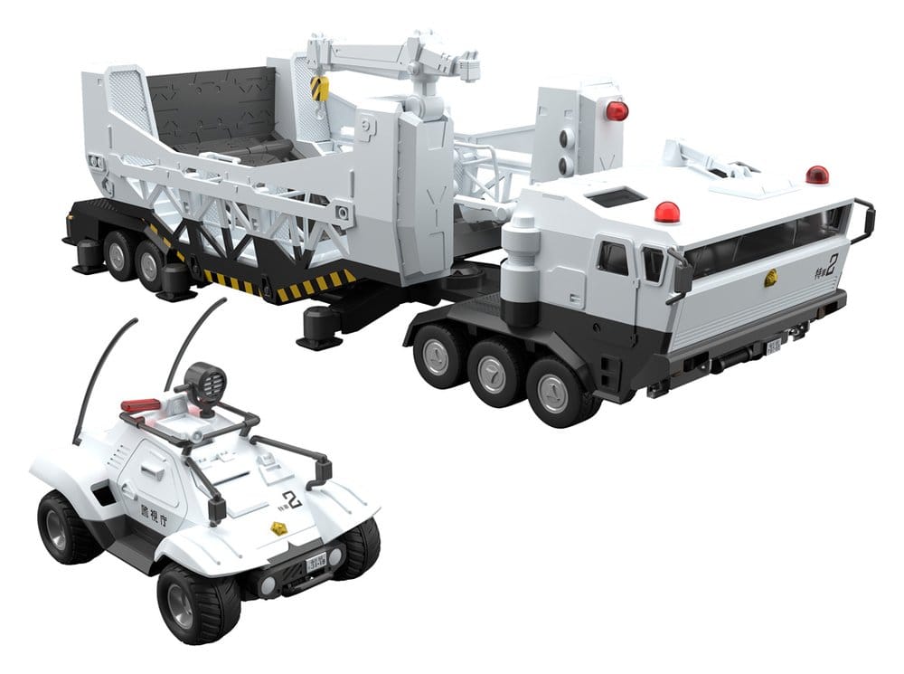 Mobile Police Patlabor figurines Plastic Model Kit Moderoid 1/60 Type 98 Special Command Vehicle & Type 99 Special Labor Carrier (re-run)