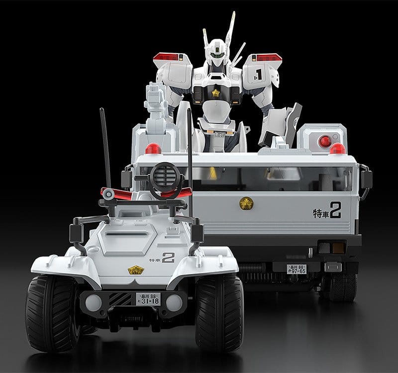 Mobile Police Patlabor figurines Plastic Model Kit Moderoid 1/60 Type 98 Special Command Vehicle & Type 99 Special Labor Carrier (re-run)