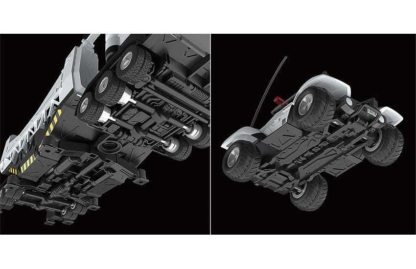 Mobile Police Patlabor figurines Plastic Model Kit Moderoid 1/60 Type 98 Special Command Vehicle & Type 99 Special Labor Carrier (re-run)
