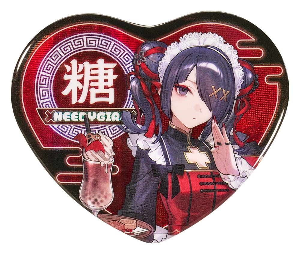 Needy Streamer Overload Needy Streamer Chinese Restaurant Series Heart-Shaped badge Ame