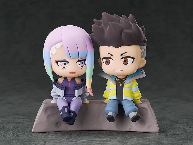 Cyberpunk: Edgerunners pack 2 figurines PVC Qset+ David & Lucy 8 cm
