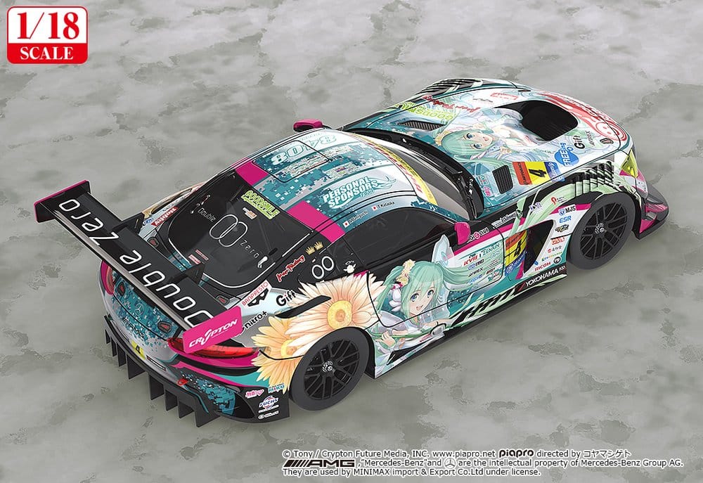 Hatsune Miku GT Project véhicule 1/18 Good Smile Hatsune Miku AMG 2017 SUPER GT Ver. 26 cm