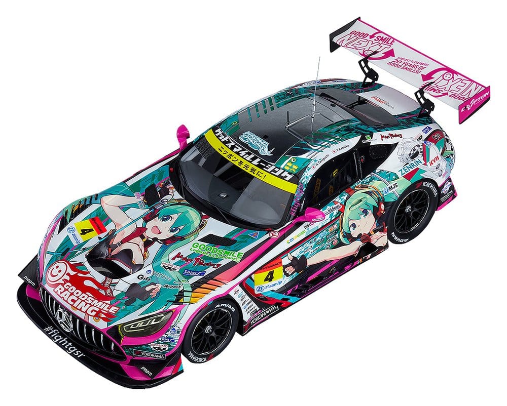 Hatsune Miku GT Project véhicule 1/18 Good Smile Hatsune Miku AMG 2020 SUPER GT Okayama Test Ver. 26 cm