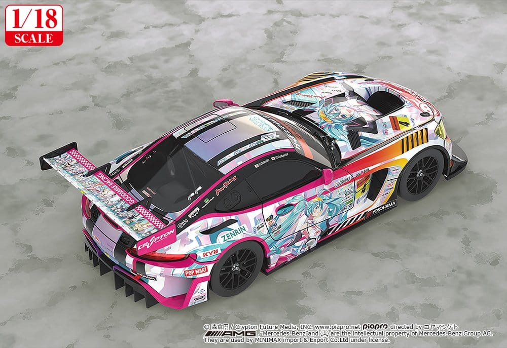 Hatsune Miku GT Project véhicule 1/18 Good Smile Hatsune Miku AMG 2021 SUPER GT 100th Race Commemorative Ver. 26 cm