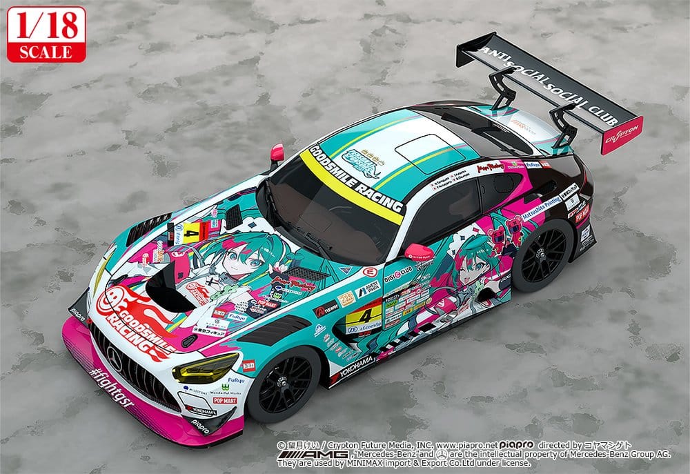 Hatsune Miku GT Project véhicule 1/18 Good Smile Hatsune Miku AMG 2025 Season Opening Ver. 26 cm