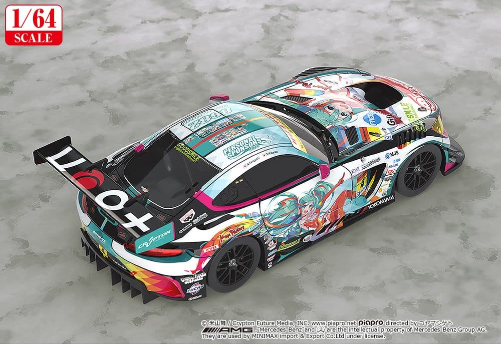 Hatsune Miku GT Project véhicule 1/64 Good Smile Hatsune Miku AMG 2016 Super GT Ver. 7 cm
