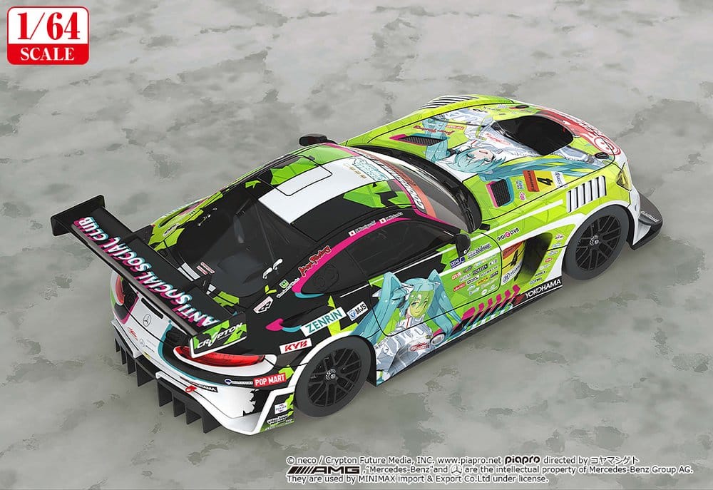 Hatsune Miku GT Project véhicule 1/64 Hatsune Miku AMG 2022 Season Opening Ver. 7 cm