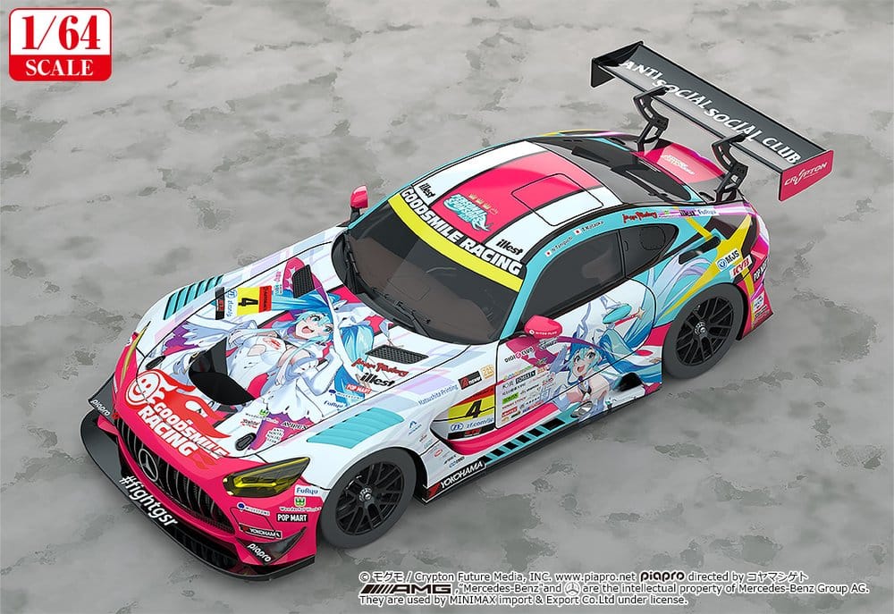 Hatsune Miku GT Project véhicule 1/64 AMG 2024 Season Opening Ver. 7 cm
