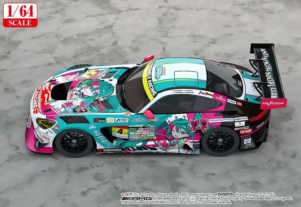 Hatsune Miku GT Project véhicule 1/64 AMG 2025 Presentation Ver. 7 cm