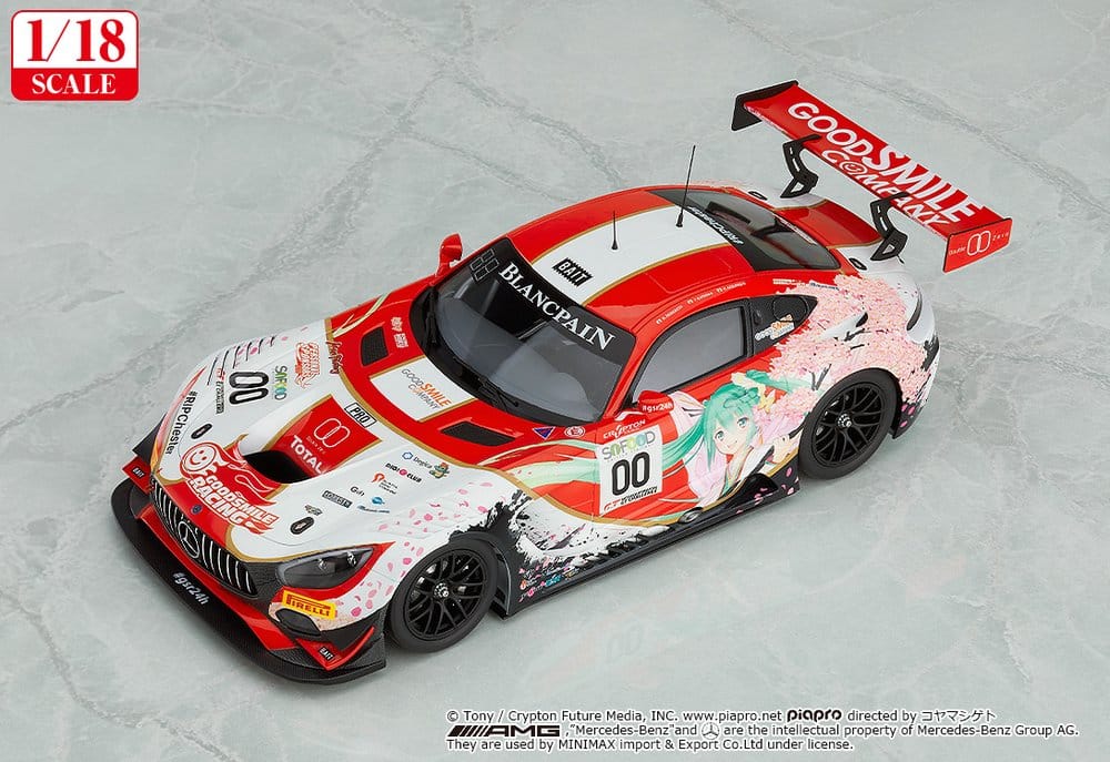 Hatsune Miku GT Project véhicule 1/18 Good Smile Hatsune Miku AMG 2017 SPA24H Ver. 26 cm