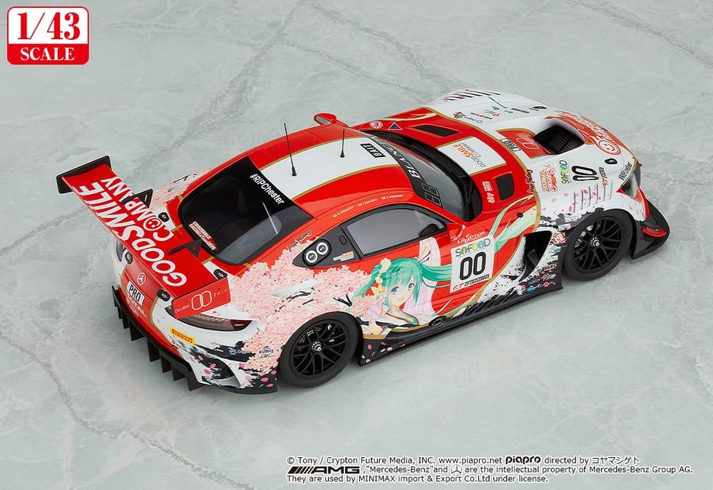 Hatsune Miku GT Project véhicule 1/43 Good Smile Hatsune Miku AMG 2017 SPA24H Ver. 11 cm