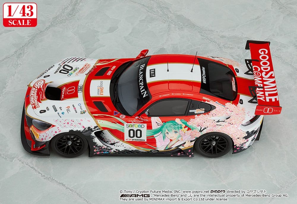 Hatsune Miku GT Project véhicule 1/43 Good Smile Hatsune Miku AMG 2017 SPA24H Ver. 11 cm