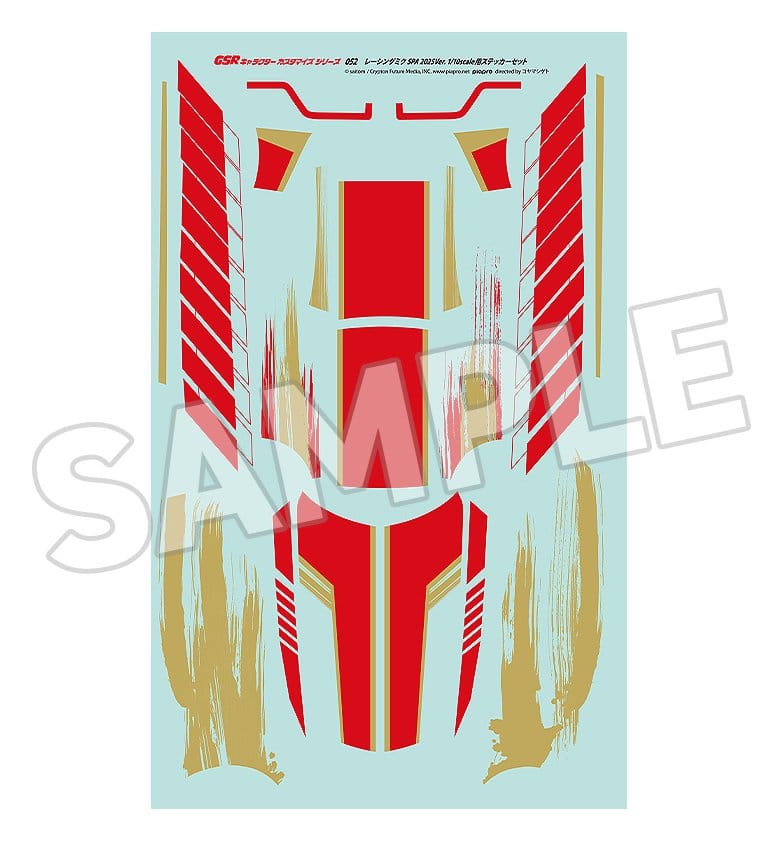 Hatsune Miku stickers 1/10 GSR Character Customization Series 052 Racing Miku SPA 2025 Ver.