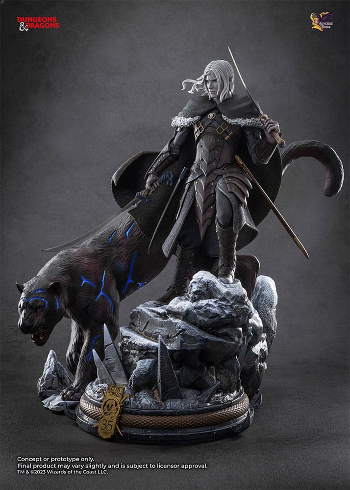 Dungeons & Dragons statuette 1/4 Drizzt Do'Urden (35th Anniversary Edition) Previews Exclusive 40 cm