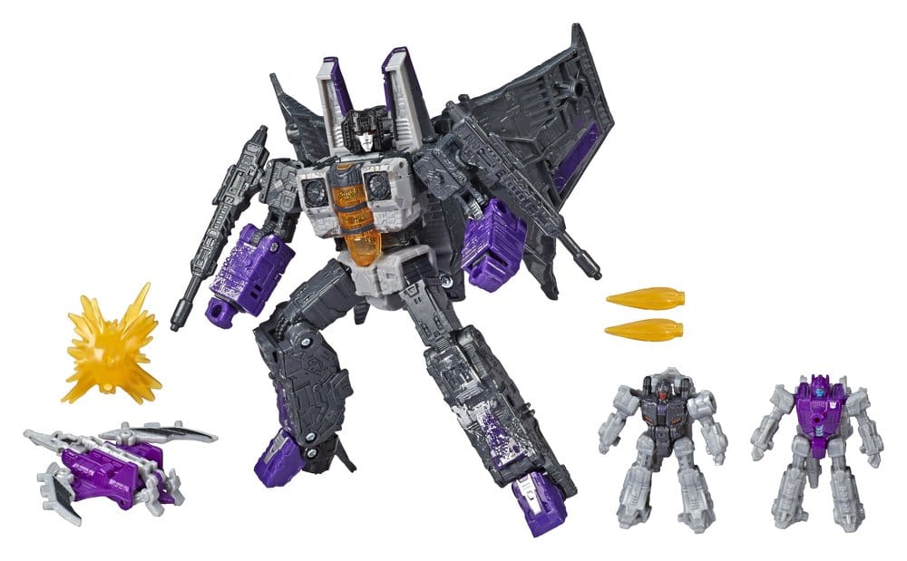 Transformers Generations War for Cybertron: Siege Voyager Class pack 4 figurines Decepticon Phantomstrike Squadron 18 cm