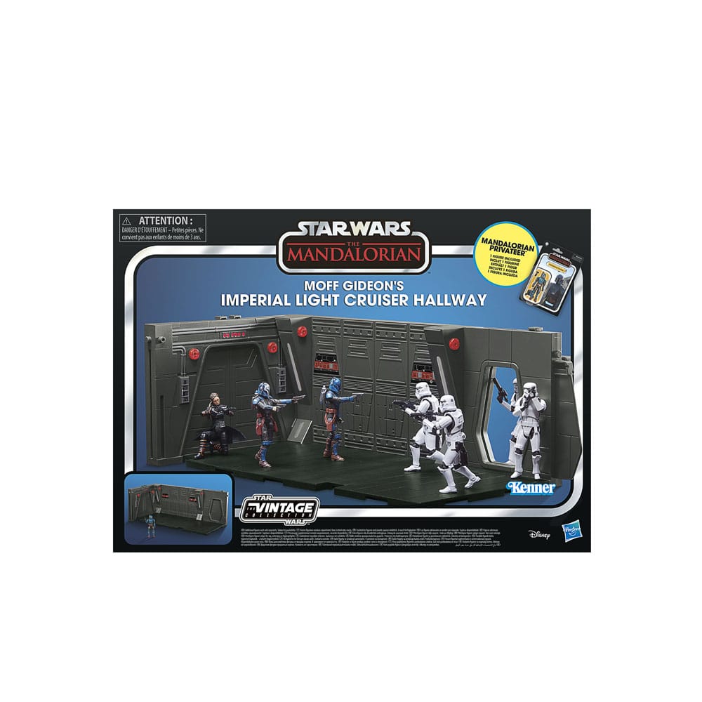 Star Wars: The Mandalorian Vintage Collection Tantive IV Hallway et figurine Mandalorian Privateer 10 cm