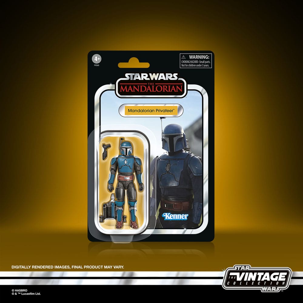 Star Wars: The Mandalorian Vintage Collection Tantive IV Hallway et figurine Mandalorian Privateer 10 cm
